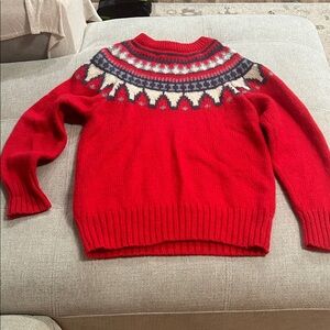 Woolrich vtg Red and Gray Wool Sweater